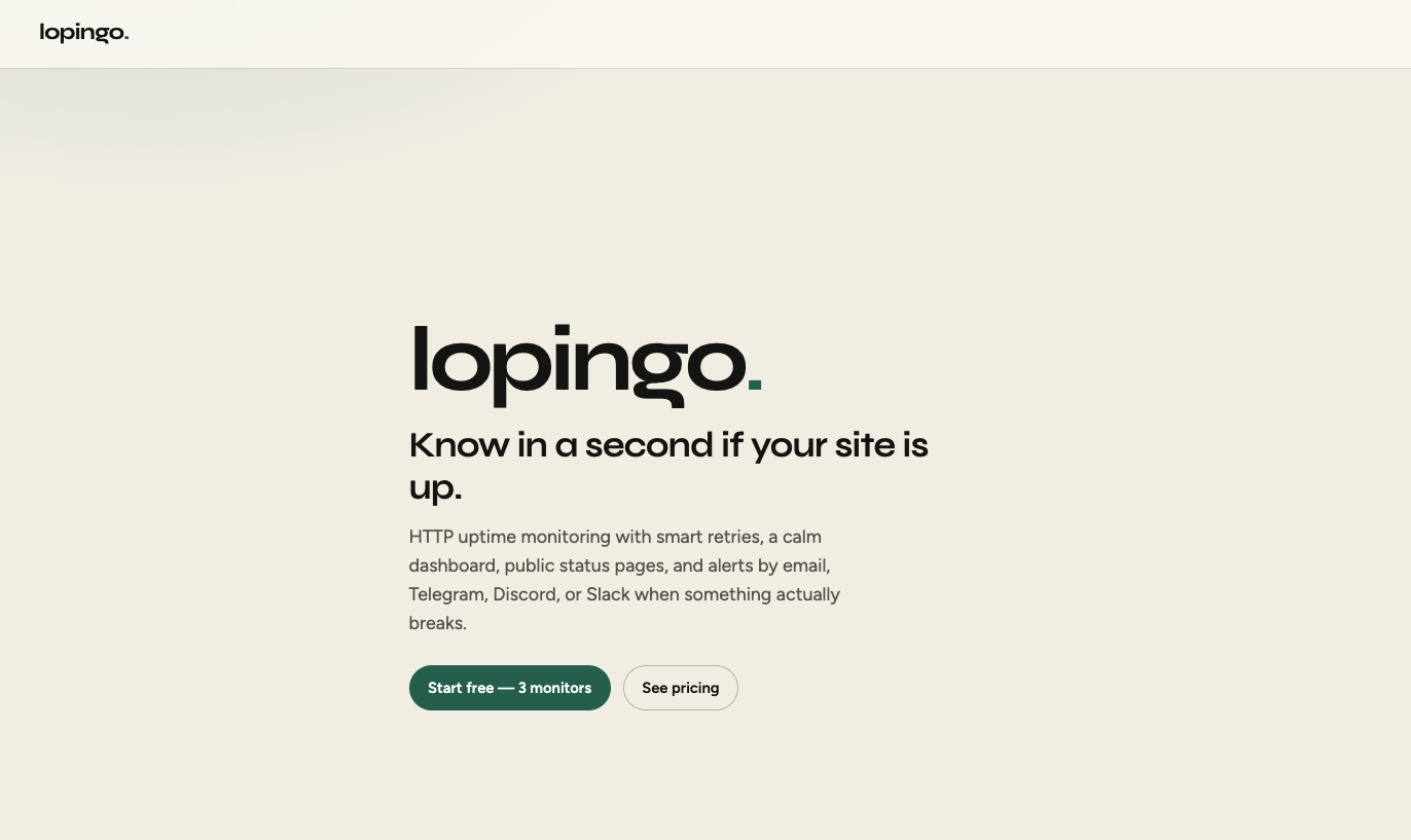 Screenshot of Lopingo