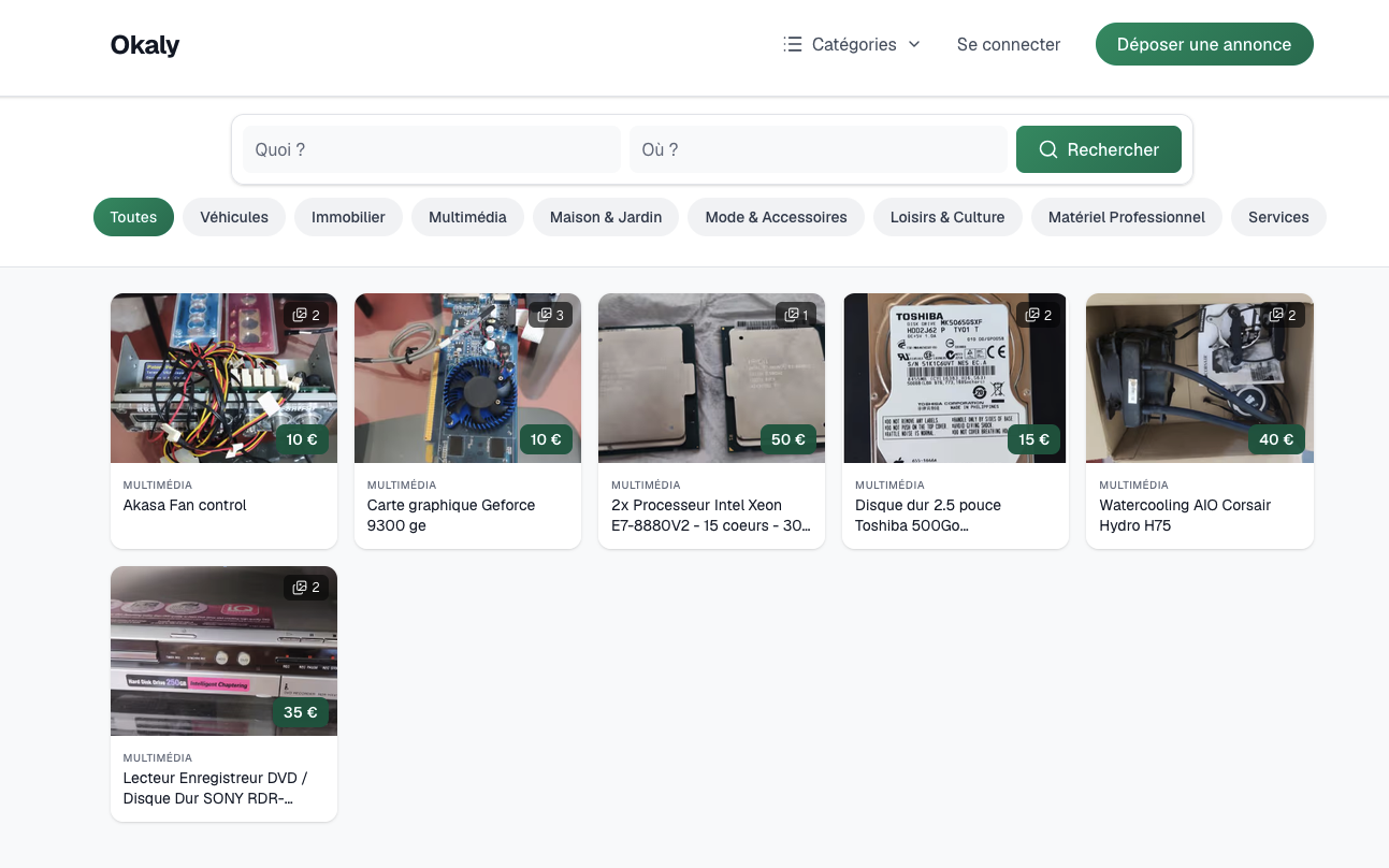 Screenshot of Okaly